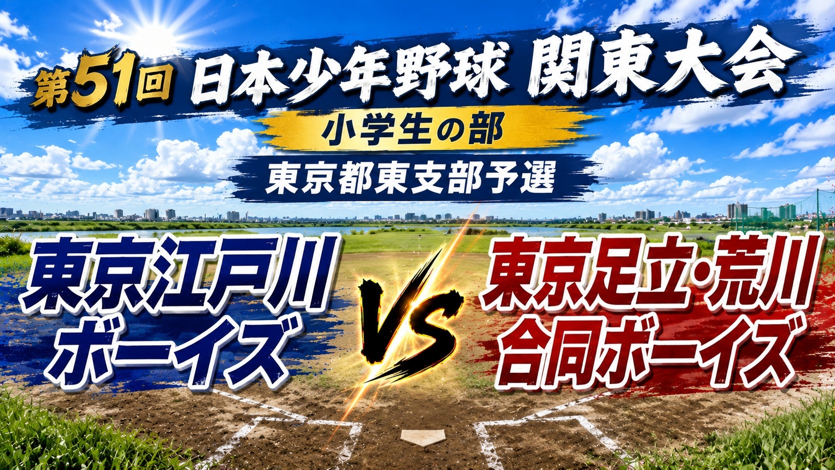 【ライブ配信】第51回 日本少年野球 関東大会 小学生の部 東京都東支部予選