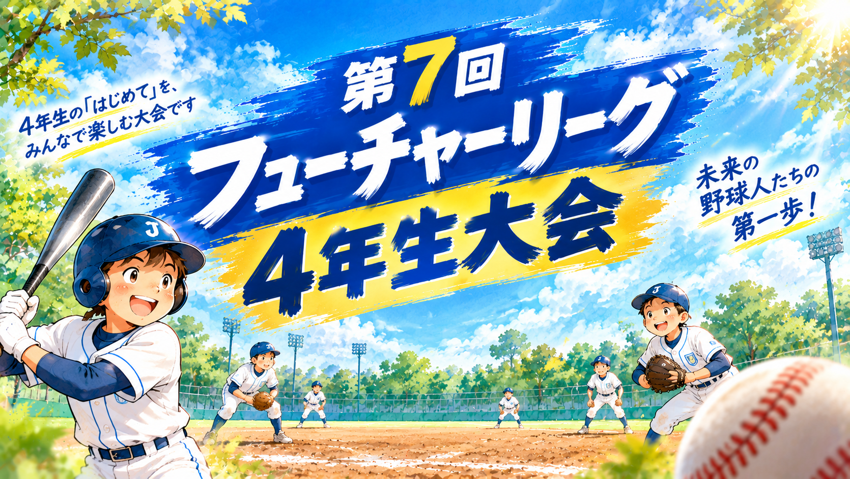 【ライブ配信のお知らせ】第7回 フューチャーリーグ 4年生大会